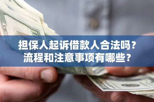 北京担保人起诉借款人合法吗？流程和注意事项有哪些？