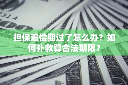 北京担保追偿期过了怎么办？如何补救算合法期限？