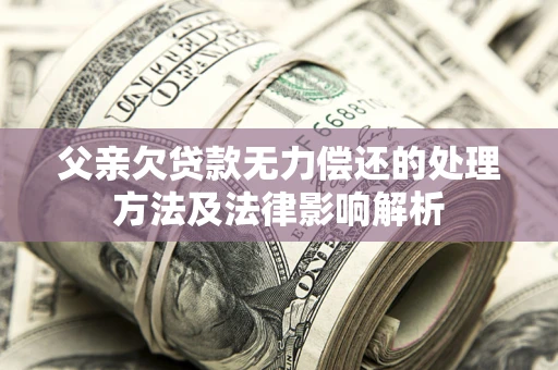 北京父亲欠贷款无力偿还的处理方法及法律影响解析