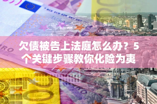 北京欠债被告上法庭怎么办？5个关键步骤教你化险为夷