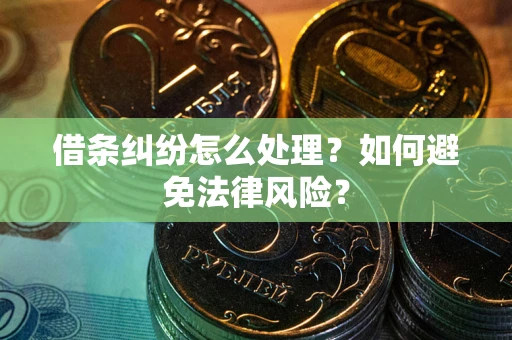 北京借条纠纷怎么处理？如何避免法律风险？