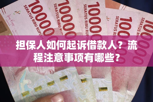 北京担保人如何起诉借款人？流程注意事项有哪些？